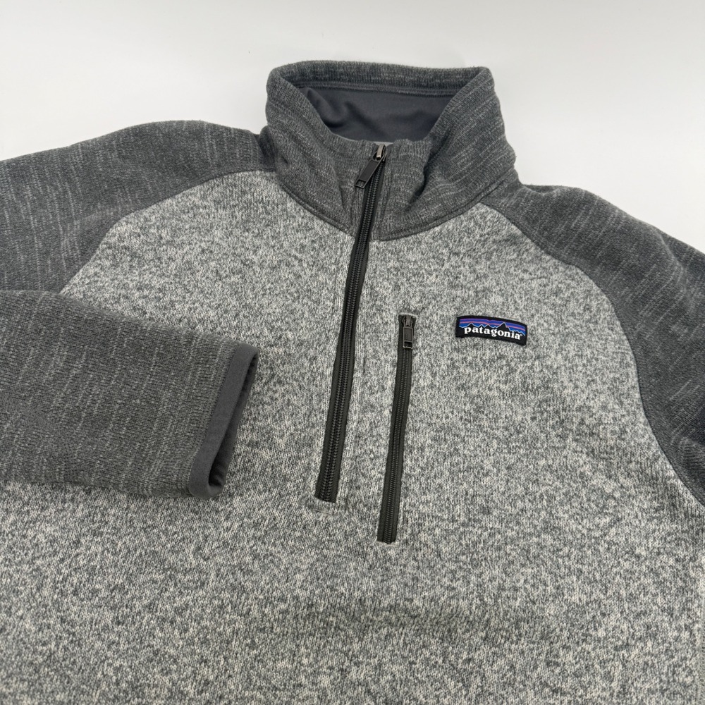Patagonia Better Sweater 1/4 Zip Pullover Fleece Gray Mens Medium 25523